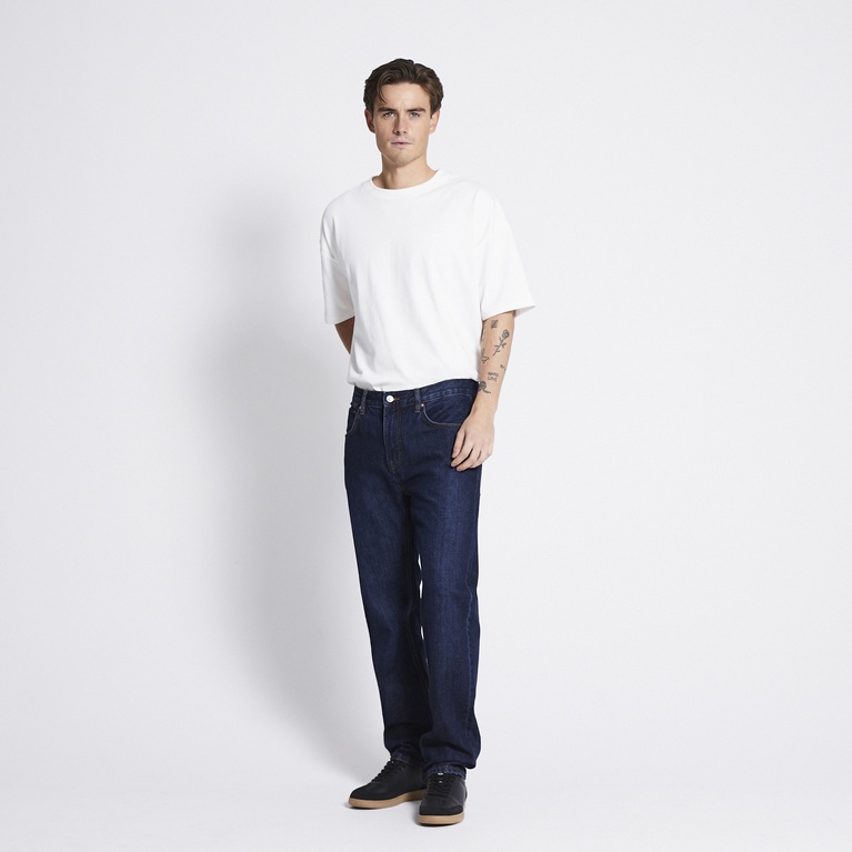 Straight jeans "New Classic" Dark Blue Worn